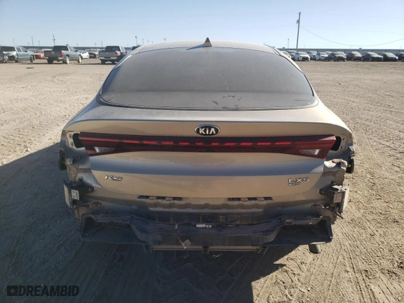 2021 Kia K5 LXS with VIN 5XXG14J23MG053217, listed as a Copart auction lot 47194815 with 82,133 mi miles and Salvage Title. Bid and sale history available at carsss.com. Image 6.
