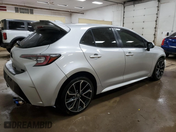2021 Toyota Corolla Hatchback XSE with VIN JTNC4MBE4M3107280, listed as a Copart auction lot 49828485 with 70,141 mi miles and Salvage Title. Bid and sale history available at carsss.com. Image 3.