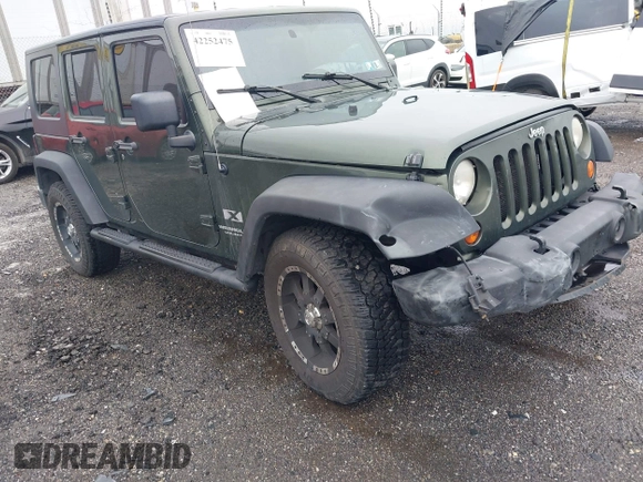 2007 Jeep Wrangler Unlimited X with VIN 1J4GA39127L231378, listed as a IAAI auction lot 42252475 with 152,568 mi miles and . Bid and sale history available at DreamBid. Image 1.