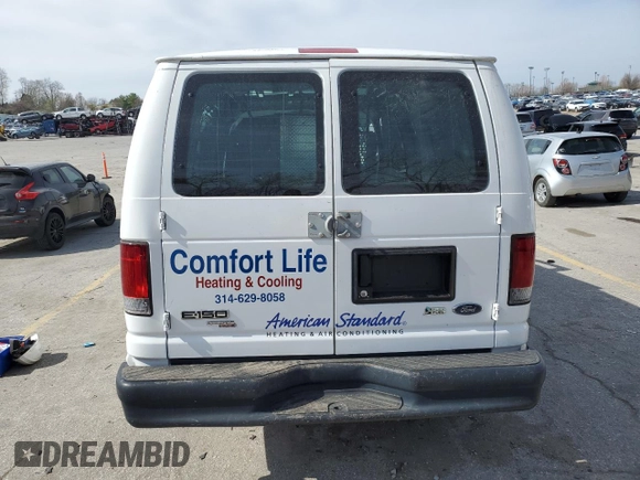 2012 Ford Econoline Cargo Commercial with VIN 1FTNE1EW2CDA70011, listed as a Copart auction lot 49726215 with Not provided miles and Salvage title. Bid and sale history available at DreamBid. Image 6.