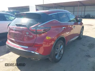 2019 Nissan Murano S with VIN 5N1AZ2MS9KN153687, listed as a IAAI auction lot 41380549 with 37,963 mi miles. Bid and sale history available at carsss.com. Image 4.