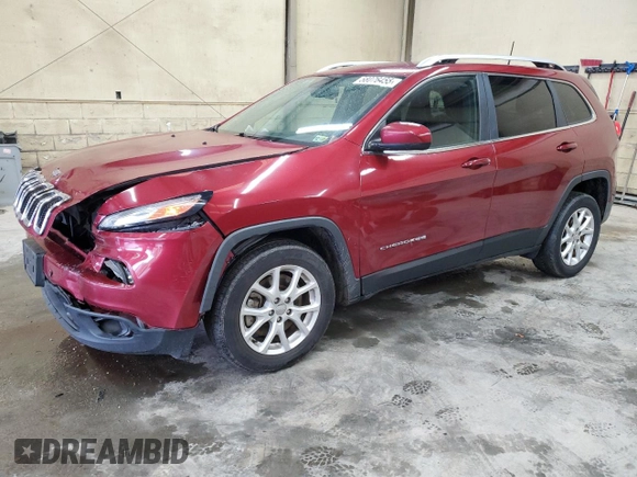 2017 Jeep Cherokee Latitude with VIN 1C4PJLCB4HD233216, listed as a Copart auction lot 58076455 with 91,241 mi miles and Salvage title. Bid and sale history available at DreamBid. Image 1.