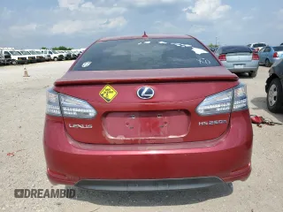 2010 Lexus HS 250h with VIN JTHBB1BA6A2010860, listed as a Copart auction lot 54854025 with 164,532 mi miles and Salvage Title. Bid and sale history available at DreamBid. Image 6.