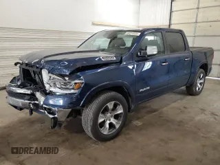 2022 Ram 1500 Laramie with VIN 1C6SRFJT6NN186607, listed as a Copart auction lot 64314935 with 51,556 mi miles and Salvage title. Bid and sale history available at DreamBid. Image 1.
