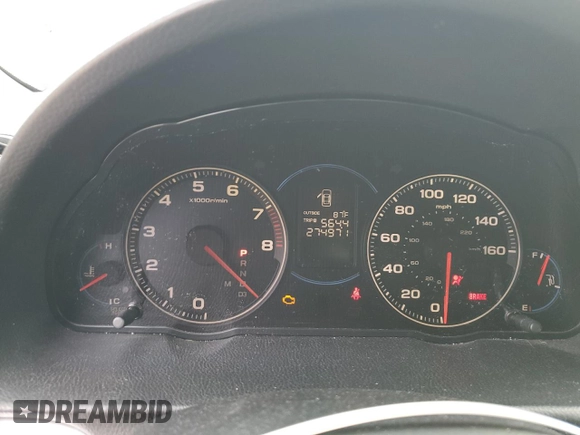 2004 Acura TSX with VIN JH4CL96804C005546, listed as a Copart auction lot 50717235 with 274,971 mi miles and Salvage title. Bid and sale history available at DreamBid. Image 9.