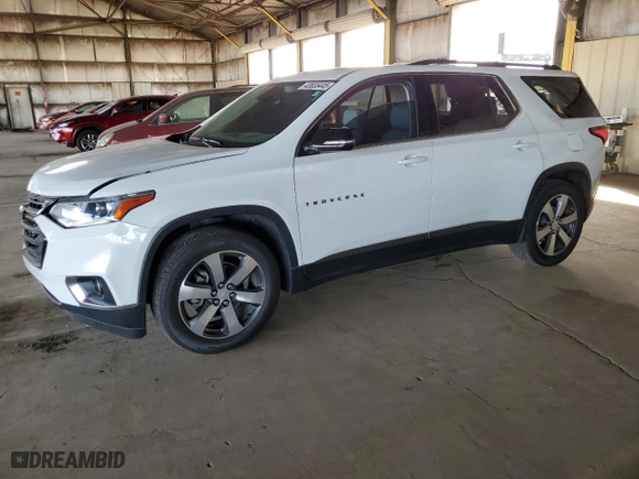 2019 Chevrolet Traverse LT Leather with VIN 1GNERHKW6KJ192783, listed as a Copart auction lot 43655445 with 61,385 mi miles and Salvage Title. Bid and sale history available at carsss.com. Image 1.