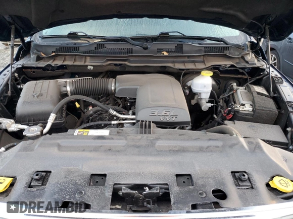 2021 Ram 1500 Tradesman with VIN 1C6RR7FG4MS523565, listed as a Copart auction lot 73633484 with 34,749 mi miles and Salvage title. Bid and sale history available at DreamBid. Image 11.