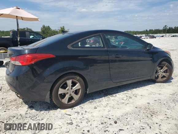 2013 Hyundai Elantra Coupe SE with VIN KMHDH6AE5DU016275, listed as a Copart auction lot 69846214 with 213,981 mi miles and Salvage Title. Bid and sale history available at carsss.com. Image 3.