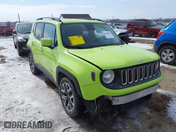 2017 Jeep Renegade Altitude with VIN ZACCJABB9HPF84211, listed as a IAAI auction lot 41595512 with 68,577 mi miles and . Bid and sale history available at DreamBid. Image 1.
