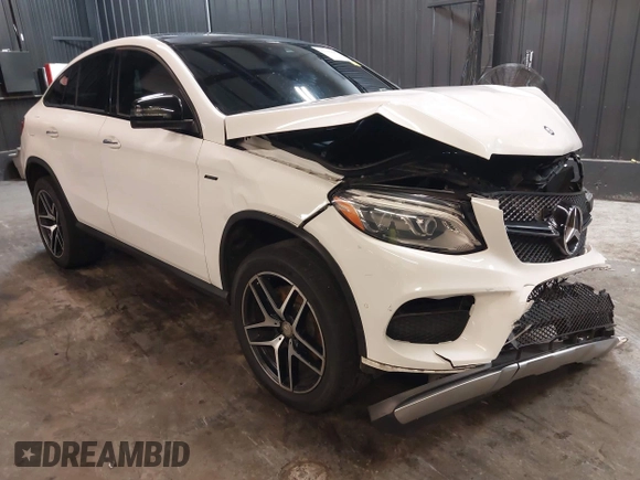 2016 Mercedes-Benz GLE 450 AMG with VIN 4JGED6EB1GA014187, listed as a IAAI auction lot 42341895 with 123,179 mi miles and . Bid and sale history available at DreamBid. Image 1.