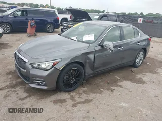 2015 Infiniti Q50 Premium z VIN JN1BV7AR9FM413801, wystawiony jako IAAI lot #42134770 z przebiegiem 111 367 mil mil oraz . Historia ofert i sprzedaży dostępna na DreamBid. Obrazek 2.