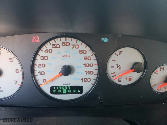 2000 Dodge Stratus with VIN 1B3EJ46X4YN197382, listed as a Copart auction lot 51419514 with 119,637 mi miles and Non Repairable. Bid and sale history available at carsss.com. Image 9.