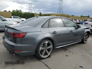 2019 Audi S4 Premium Plus with VIN WAUB4AF49KA001977, listed as a Copart auction lot 71364384 with 34,084 mi miles and Salvage Title. Bid and sale history available at carsss.com. Image 3.