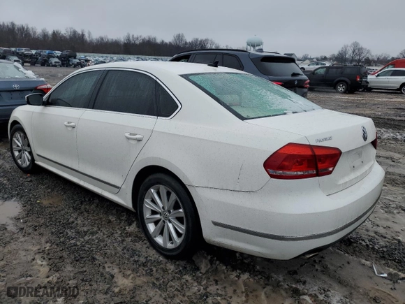 2013 Volkswagen Passat SEL Premium with VIN 1VWCP7A35DC118069, listed as a Copart auction lot 44189425 with 86,376 mi miles and Salvage Title. Bid and sale history available at carsss.com. Image 2.