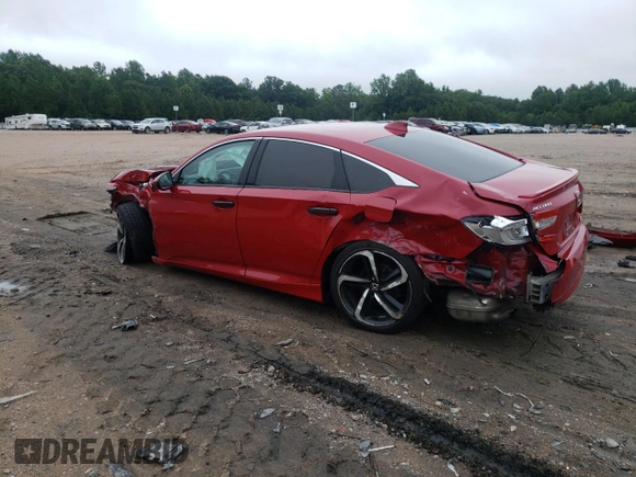 2018 Honda Accord Sedan Sport 1.5T with VIN 1HGCV1F39JA137747, listed as a Copart auction lot 57206083 with 58,126 mi miles and Salvage Title. Bid and sale history available at carsss.com. Image 2.