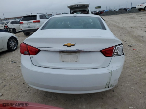 2017 Chevrolet Impala LS with VIN 2G11X5S36H9184326, listed as a Copart auction lot 46791605 with 164,600 mi miles and Salvage Title. Bid and sale history available at carsss.com. Image 6.