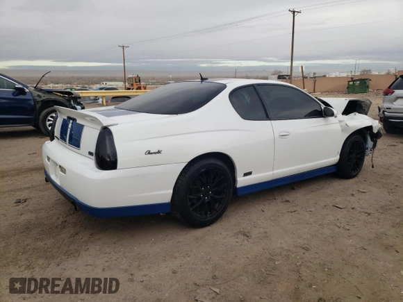 2007 Chevrolet Monte Carlo SS with VIN 2G1WL15C079353650, listed as a Copart auction lot 85895664 with 96,755 mi miles and Salvage title. Bid and sale history available at DreamBid. Image 3.