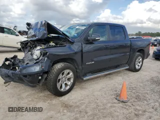 2020 Ram 1500 Lone Star with VIN 1C6RREFT3LN209453, listed as a Copart auction lot 85549534 with 53,761 mi miles and Salvage title. Bid and sale history available at DreamBid. Image 1.