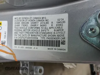 2024 Honda Civic Sport z VIN 2HGFE2F54RH555554, wystawiony jako Copart lot #54410485 z przebiegiem 22 366 mil mil oraz Szkoda całkowita • Salvage title. Historia ofert i sprzedaży dostępna na DreamBid. Obrazek 13.