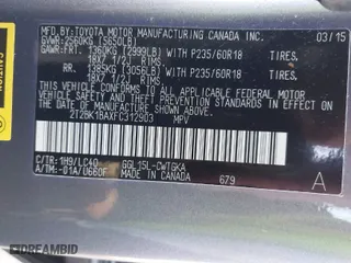 2015 Lexus RX 350 F Sport with VIN 2T2BK1BAXFC312903, listed as a IAAI auction lot 41779719 with 136,536 mi miles. Bid and sale history available at carsss.com. Image 9.