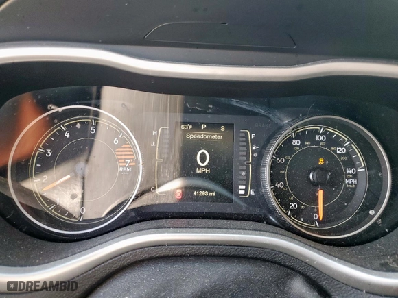 2016 Jeep Cherokee Altitude with VIN 1C4PJLAB2GW127112, listed as a Copart auction lot 52410095 with 41,293 mi miles and Salvage Title. Bid and sale history available at carsss.com. Image 9.