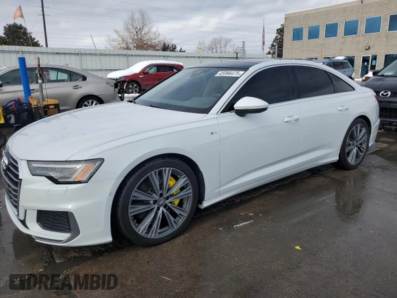 2019 Audi A6 Premium Plus with VIN WAUL2AF24KN024052, listed as a Copart auction lot 45996475 with 37,215 mi miles and Salvage Title. Bid and sale history available at carsss.com. Image 1.