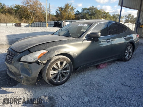 2013 Infiniti M37 with VIN JN1BY1AP6DM513757, listed as a Copart auction lot 79410424 with 0 mi miles and Salvage Title. Bid and sale history available at carsss.com. Image 1.