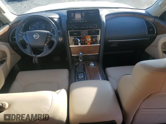 2022 Nissan Armada SL with VIN JN8AY2BBXN9815420, listed as a Copart auction lot 74848824 with 23,963 mi miles and Salvage Title. Bid and sale history available at carsss.com. Image 8.