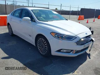2017 Ford Fusion Energi SE with VIN 3FA6P0PUXHR276444, listed as a IAAI auction lot 41837366 with 144,998 mi miles. Bid and sale history available at carsss.com. Image 1.