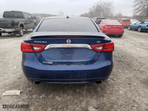 2017 Nissan Maxima SR with VIN 1N4AA6AP1HC429423, listed as a Copart auction lot 47551755 with 138,604 mi miles and Salvage Title. Bid and sale history available at carsss.com. Image 6.