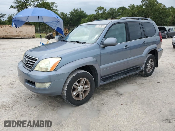 2004 Lexus GX 470 z VIN JTJBT20X740031726, wystawiony jako Copart lot #59712925 z przebiegiem 199 567 mil mil oraz Czysty tytuł • Clean title. Historia ofert i sprzedaży dostępna na DreamBid. Obrazek 1.