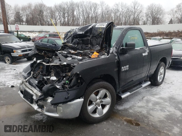 2014 Ram 1500 with VIN 3C6JR7BT4EG151086, listed as a Copart auction lot 32909042 with Not provided miles and Salvage title. Bid and sale history available at DreamBid. Image 2.