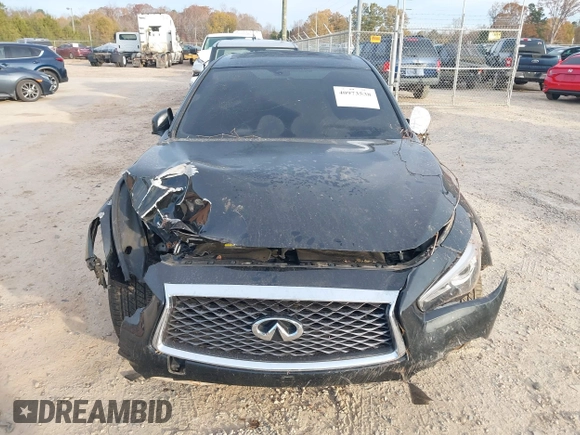 2019 Infiniti Q50 3.0t LUXE with VIN JN1EV7AP3KM541747, listed as a IAAI auction lot 40973538 with 43,139 mi miles. Bid and sale history available at carsss.com. Image 12.