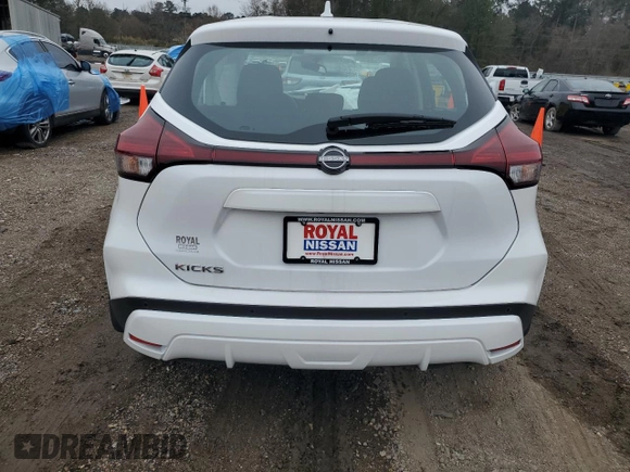 2024 Nissan Kicks S with VIN 3N1CP5BV4RL583495, listed as a Copart auction lot 42684925 with 4,681 mi miles and Salvage Title. Bid and sale history available at DreamBid. Image 6.