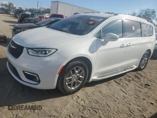 2021 Chrysler Pacifica Touring with VIN 2C4RC1FG1MR510121, listed as a Copart auction lot 78366954 with 34,296 mi miles and Salvage title. Bid and sale history available at DreamBid. Image 1.