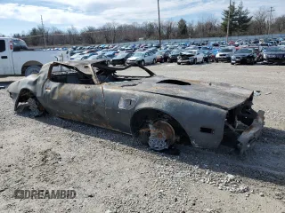 1977 Pontiac Firebird with VIN 2W87Z7N230013, listed as a Copart auction lot 46256355 with Not provided miles and Non repairable. Bid and sale history available at DreamBid. Image 4.