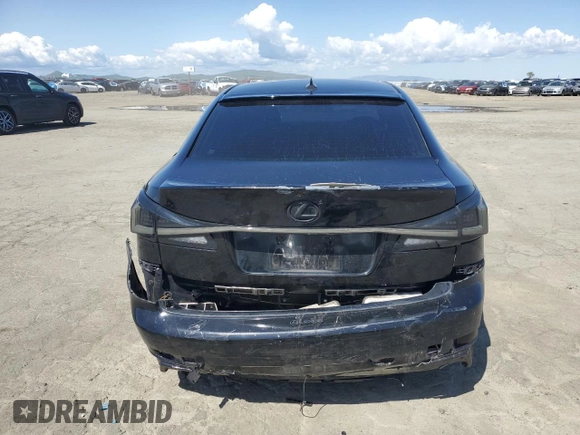 2012 Lexus IS 250 with VIN JTHBF5C29C5161485, listed as a Copart auction lot 51951355 with Not Provided miles and Salvage Title. Bid and sale history available at DreamBid. Image 6.