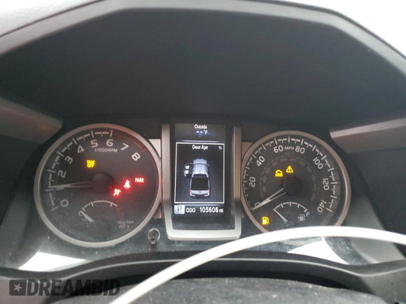 2017 Toyota Tacoma SR5 with VIN 5TFAZ5CN2HX030781, listed as a Copart auction lot 53957535 with 105,606 mi miles and Salvage Title. Bid and sale history available at DreamBid. Image 9.