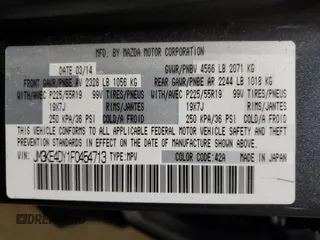 2015 Mazda CX-5 Grand Touring with VIN JM3KE4DY1F0454713, listed as a Copart auction lot 48548285 with 132,454 mi miles and Salvage Title. Bid and sale history available at DreamBid. Image 13.