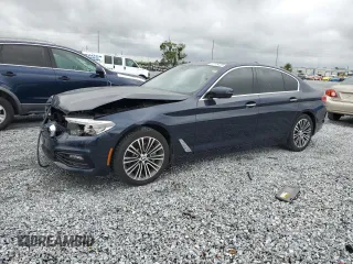 2017 BMW 5 Series 530i xDrive with VIN WBAJA7C3XHWA70310, listed as a Copart auction lot 52139025 with 56,498 mi miles and Clean Title. Bid and sale history available at carsss.com. Image 1.