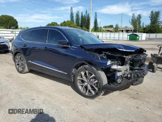 2023 Acura MDX w/Technology Package with VIN 5J8YD9H47PL006004, listed as a Copart auction lot 75084894 with 10,988 mi miles and Salvage Title. Bid and sale history available at carsss.com. Image 4.