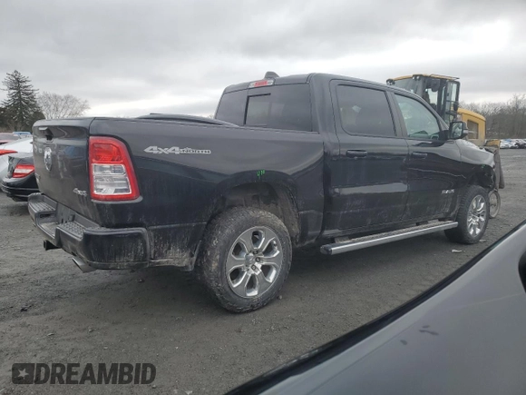 2020 Ram 1500 Big Horn with VIN 1C6SRFFM6LN224688, listed as a Copart auction lot 44040874 with 75,698 mi miles and Salvage Title. Bid and sale history available at carsss.com. Image 3.