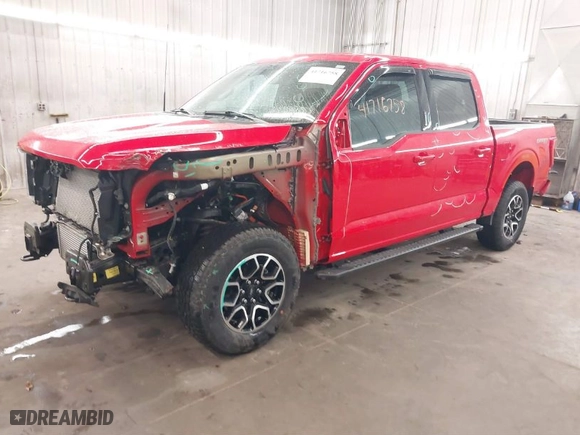 2023 Ford F-150 XL with VIN 1FTEW1EP1PKF53349, listed as a IAAI auction lot 41716758 with 12,428 mi miles. Bid and sale history available at carsss.com. Image 2.