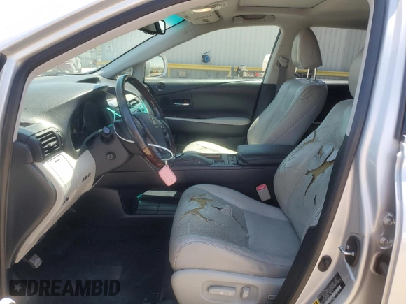 2012 Lexus RX 450h with VIN JTJZB1BA1C2006294, listed as a Copart auction lot 62128945 with 222,829 mi miles and Salvage title. Bid and sale history available at DreamBid. Image 7.