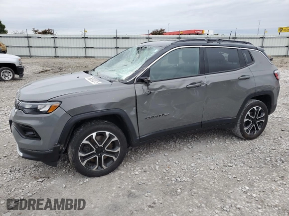 2023 Jeep Compass Limited с VIN 3C4NJDCN5PT523870, выставлен на аукционе Copart как лот 58393075 с пробегом 41 350 миль миль и Списание • Salvage title. История ставок и продаж доступна на DreamBid. Изображение 1.