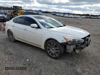 2016 Kia Cadenza Premium with VIN KNALN4D76G5216488, listed as a Copart auction lot 44564075 with 201,053 mi miles and Salvage Title. Bid and sale history available at carsss.com. Image 4.