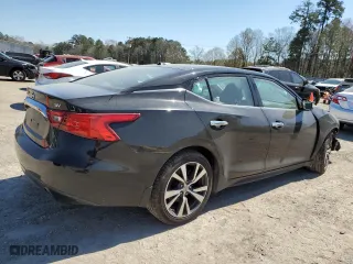 2017 Nissan Maxima SR with VIN 1N4AA6AP6HC416652, listed as a Copart auction lot 48131995 with 52,280 mi miles and Salvage Title. Bid and sale history available at carsss.com. Image 3.