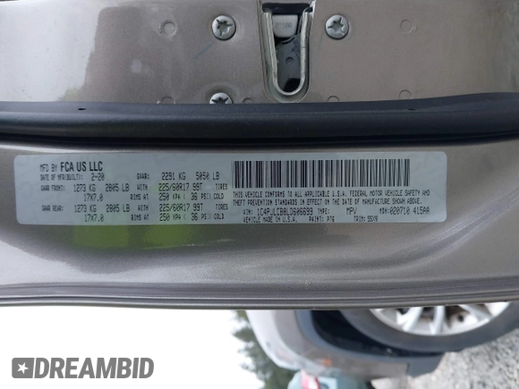 2020 Jeep Cherokee Latitude с VIN 1C4PJLCB8LD606699, выставлен на аукционе IAAI как лот 42281596 с пробегом 46 070 миль миль и . История ставок и продаж доступна на DreamBid. Изображение 9.