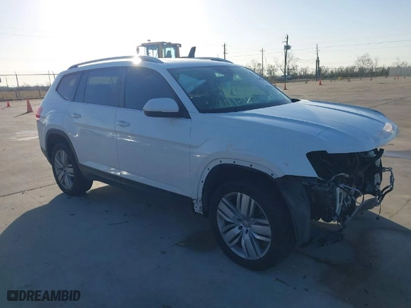2019 Volkswagen Atlas 3.6L V6 SE w/Technology with VIN 1V2WR2CA9KC532816, listed as a IAAI auction lot 41196226 with 84,686 mi miles. Bid and sale history available at carsss.com. Image 1.