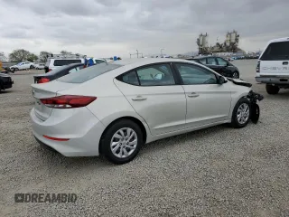2017 Hyundai Elantra SE with VIN KMHD74LF9HU407819, listed as a Copart auction lot 53100995 with 100,966 mi miles and Salvage title. Bid and sale history available at DreamBid. Image 3.
